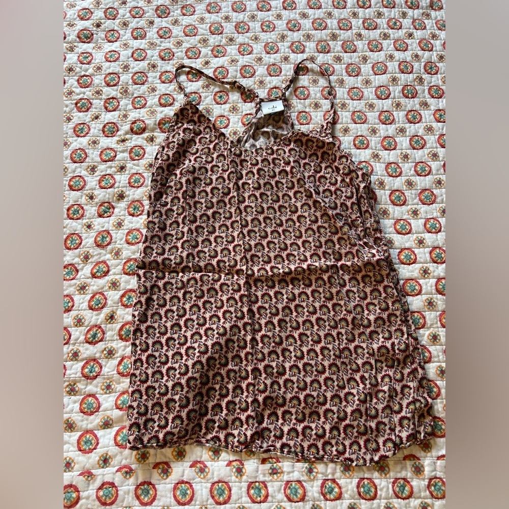EUC CAbi Poem Floral Racerback Cami Tank size XS